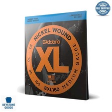 D'Addario XL Nickel Electric Bass Strings - Medium Gauge, Long Scale, 4-Strin...