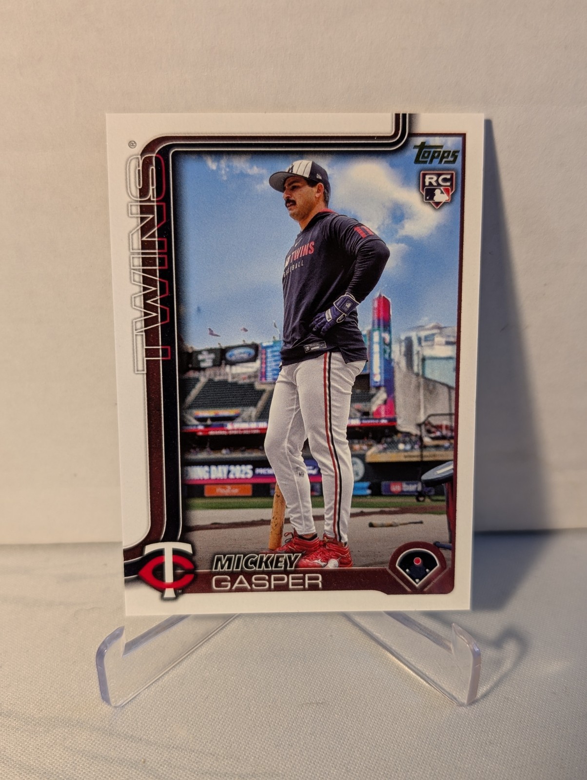 2025 Topps Update Series Mickey Gasper #US291 Golden Mirror Image Variation SSP