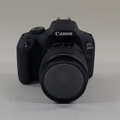 Canon EOS 2000D 24.1MP Digital SLR DSLR Camera 2566 Shutter Count