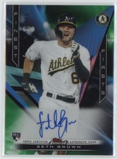 2020 Seth Brown Topps Finest Firsts Green Wave Refractor Auto RC /99 (J583)