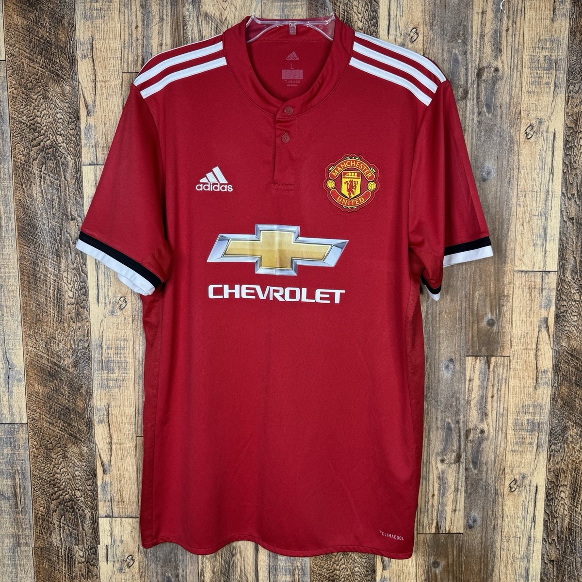 Manchester United 2017-18 Home Soccer Jersey Adidas BS1214 Men’s L