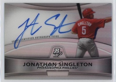 2010 Bowman Platinum Refractor Jon Singleton Jonathan Singleton #BPA-JS Auto 4g8
