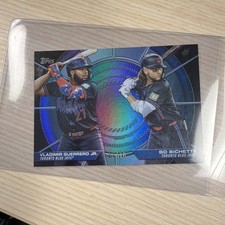Topps 2025 Series 2 Dynamic Duos Guerrero Jr. Bichette DD-14 Black Foil /10