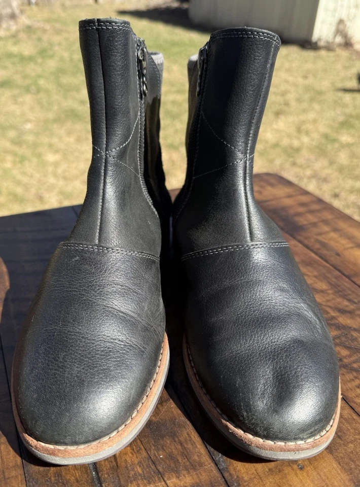 Ahnu Teva Octavia Mujer Cuero Negro Botín Informal Cómodo Talla 38/7 Foto 2 de 4