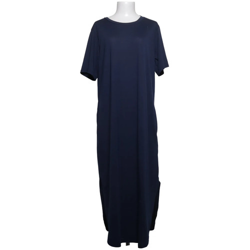 Kleid, Größe: XL, Blau, Baumwolle/Polyester, Einfarbig, Damen #DPF