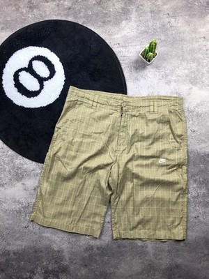 NIKE Vintage 2000s Checkered Streetwear Swimming Serf Beach Shorts Mens L Size