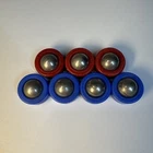 Vintage Ideal Rebound Board Game Replacement Pieces Blue Red Pucks Sliders