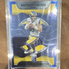 Donruss Elite Title Waves Matthew Stafford Blue /10 Super Bowl Champ eBay 1/1