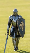 Medieval Knight Full Plate Armor Suit - Battle Ready Steel Armor for LARP