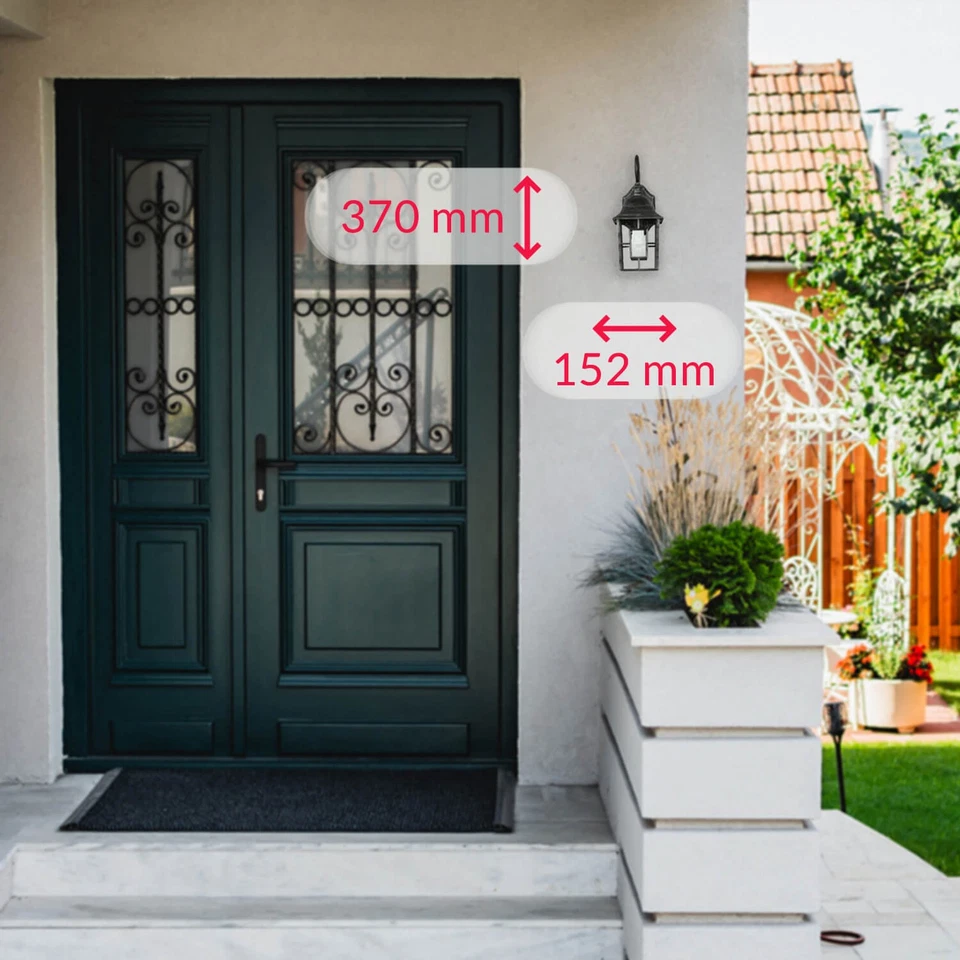 Maritime 5W LED Außenwandleuchte Hofeingangsleuchte in silber Außenleuchten H - Bild 3 von 4