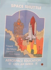 POSTERS '86 Space Shuttle Civil Air Patrol Christa McAuliffe Aerospace Education