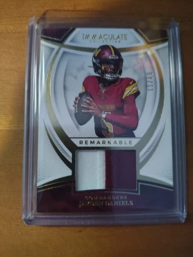 2025 Immaculate Jayden Daniels Remarkable Patch /49 Sick 2-color