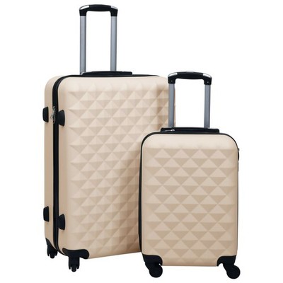Hardcase Trolley Set 2-teilig Gold ABS