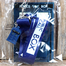 Doctor Who Lanyard Call Box With TARDIS Charm BBC Underground Toys 2012 Sealed