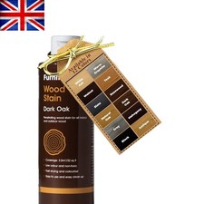 250ml Dark Oak Wood Stain - Water-Based, Easy Application for Indoor & Outdoor