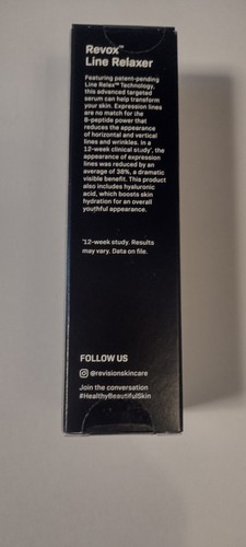 REVISION Skincare Revox Line Relaxer 1 uncja/30ml. Nowy i zapieczętowany autentyczny SZYBKA WYSYŁKA - Zdjęcie 2 z 2