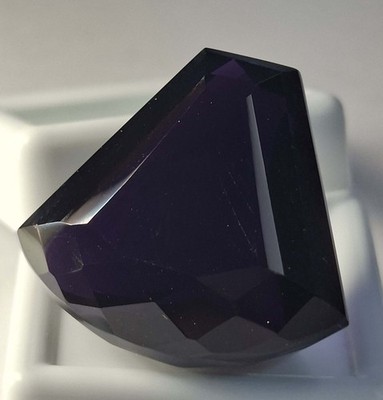 48-50 Carat Deep Purple Amethyst  Fancy Cut Certified Real Loose Gemstone TQ1871