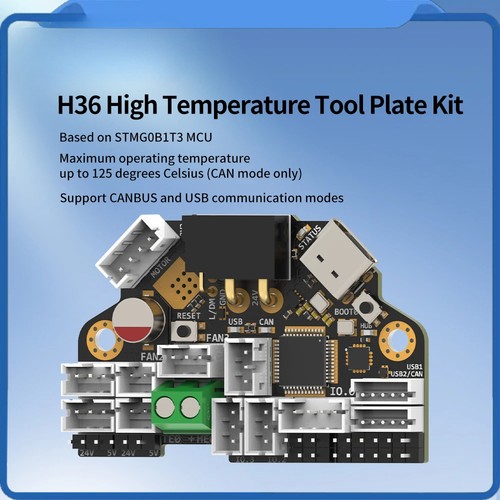 High Temperature Resistance Klipper Canbus Tool Board Compatible NEMA14/36mm - 第 1/19 張圖片
