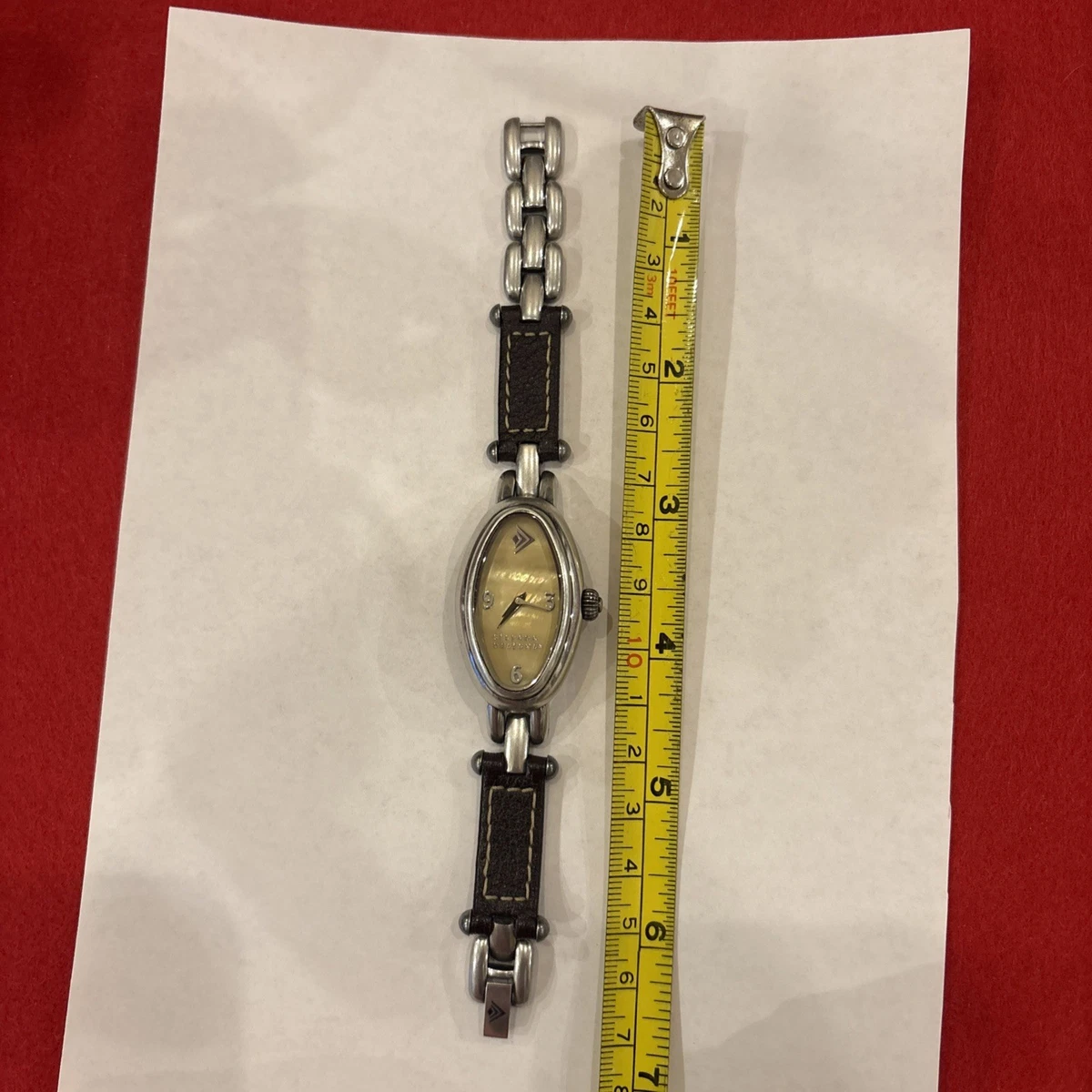 Silpada T2127 Mother of Pearl and Brown Leather Watch “Time Flies” retired silpada watch products for sale | eBay main image 2