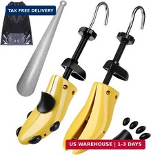 Pair of Professional 2-Way Premium Shoe Stretcher Tough Plastic Shoe Trees, Adju