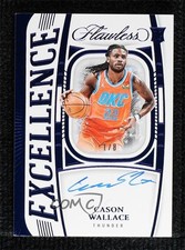 2023-24 Panini Flawless Excellence Signatures Blue 1/8 Cason Wallace Auto 3d3