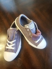 Converse Sneakers Flats Purple Slip On Girls Size 1 661843F Youth