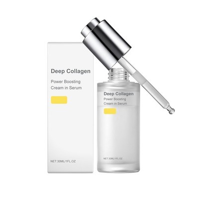 Deep Collagen Power Boosting Cream Serum   Hydrating & Firming Formula (30ml)