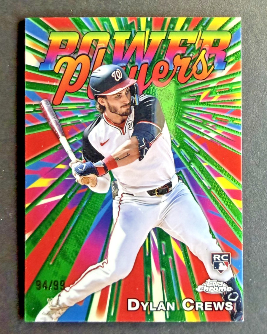 DYLAN CREWS 2025 Topps Chrome #PP-20 POWER PLAYERS Green Refractor /99 RC Rookie