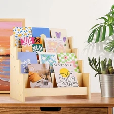 Greeting Card Holder 4 Tier Multipurpose for Fairs Sticker Craft Trade Shows