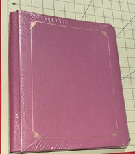 Creative Memories Rose Photo Album with Gold Embossed Accents 10.5 X 9 *Read*