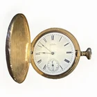 Antique 1885 Waltham 18s Pocket Watch - Wm. Ellery 11J Movement & Hunter Case