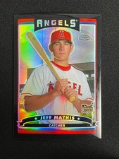 Jeff Mathis 2006 Topps Chrome #322 Black Refractor /549 Rookie Card. rookie card picture