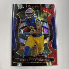 2025 Panini Select Concourse Terrance Ferguson RC Black and Red Prizm Shock #20