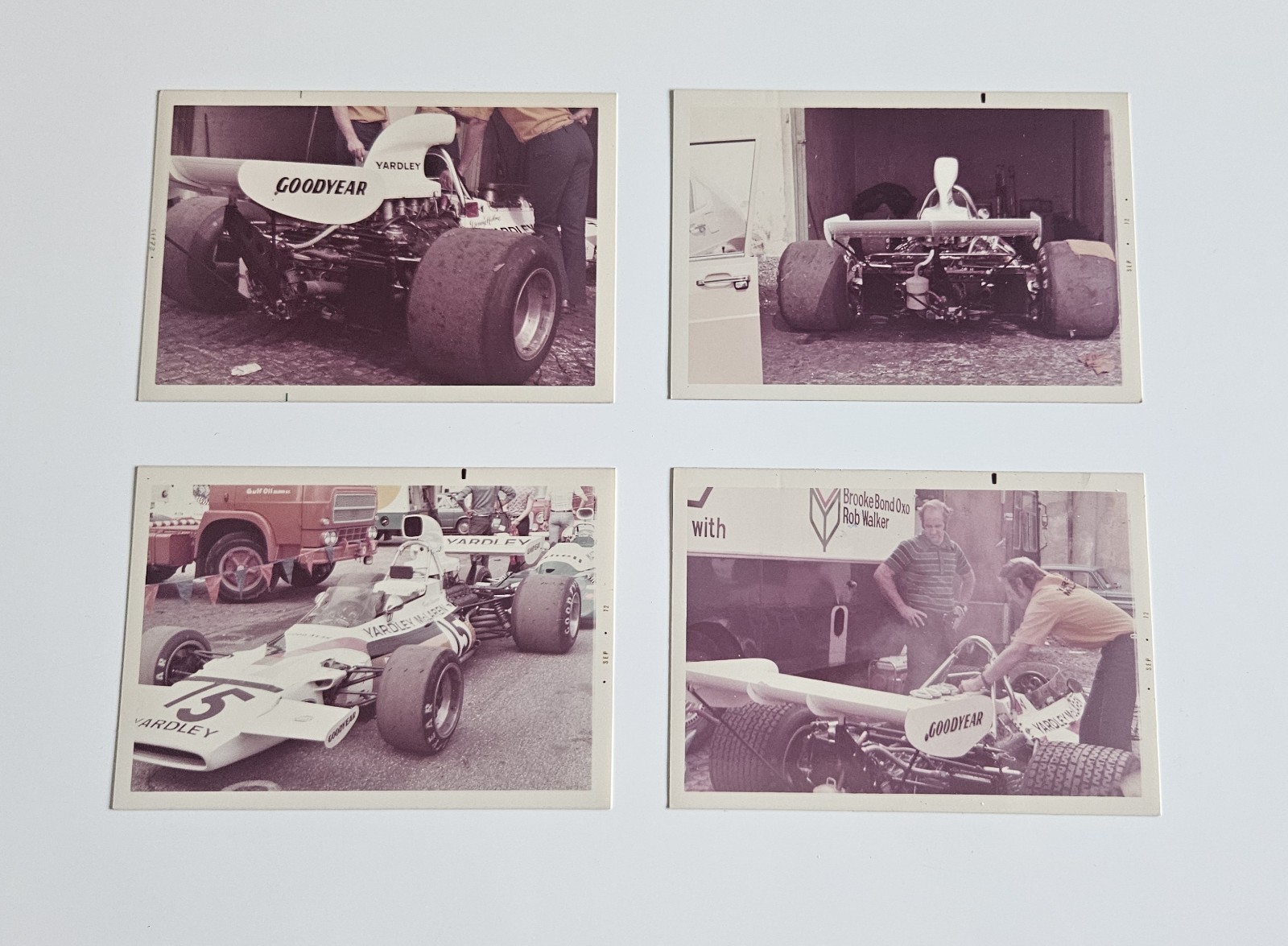 Formula uno - foto - Monza - McLaren - 1972 - Hulme - Revson - Box - Vintage