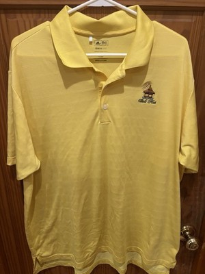 Adidas Bali Hai Golf Club Climalite Performance Golf Polo Yellow Men s Large