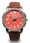 Refurbished Automatic Men’s Watch Day Date | Classic Vintage Style Leather Strap