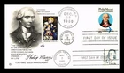 US COVER PHILIP MAZZEI AND GEORGE MASON FDC COMBO DUAL CANCEL ARTCRAFT