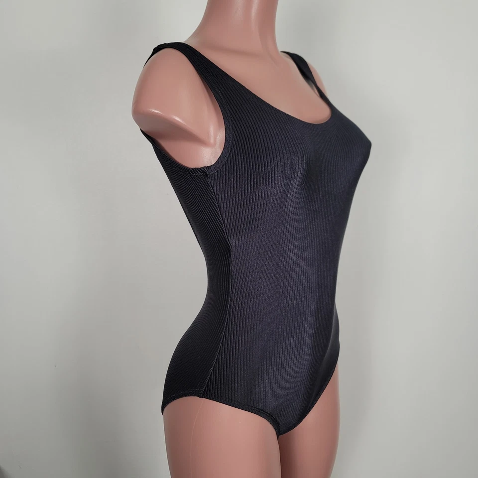 复古 Catalina One Piece 女式中号 80 年代高腿低背复古泳装 — 第 3/4 张图片