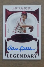 2021 Panini Flawless Steve Carlton Legendary Auto Autograph Ruby /10 DZ503