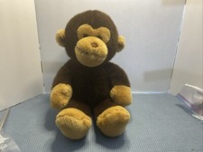 Dakin Fun Farm Plush Dark Brown Monkey W/light Brown Hands And Feet, Made Korea