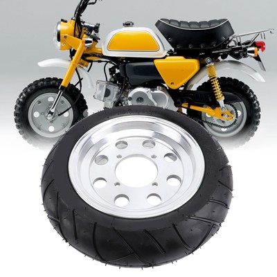 90/65-8 Front Wheel Tubeless Tyres Vacuum Tire With Wheel Hub Rubber Brass For