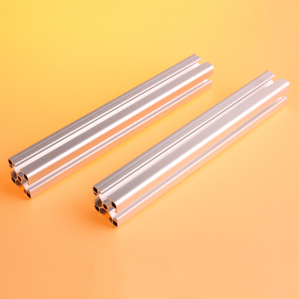 NETRCRHOM 4040 Aluminiumprofil – 49,6 Cm, T-Schlitze, Eloxiert Schwarz, 10 Stück, Für 3D-Drucker & CNC