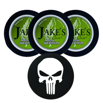 Jake's Mint Herbal Chew Spearmint 3 Cans & DC Crafts Can Cover