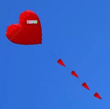 2025 Soft Kite Little Red Heart Love Couple Thread Without Skeleton Kite