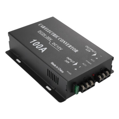 Waterproof 100A 1200W Voltage Reducer Module 20-30V Step Down to 12V 70A Output