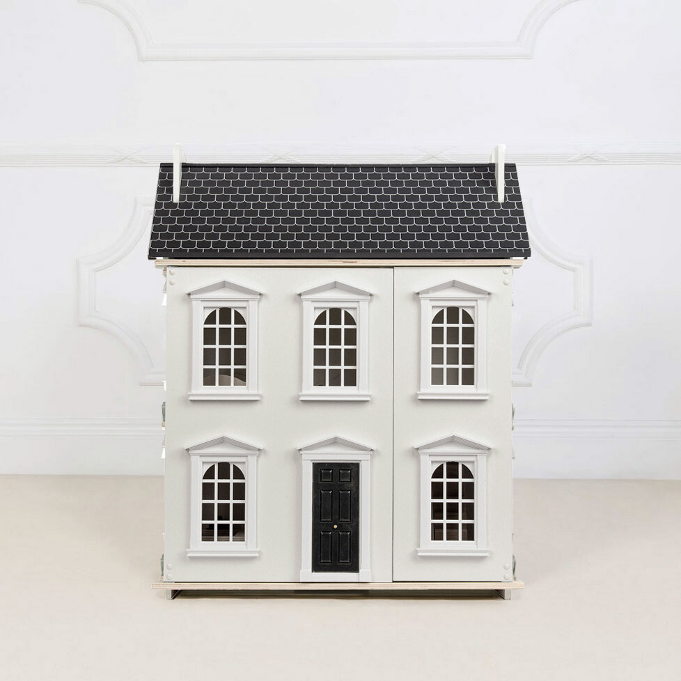 Large Wooden Dolls House Easy to Assemble No Tools Needed 11PCS Furniture