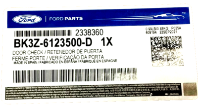 2015- 2023 Ford Transit driver or passenger Front Door Check Rod