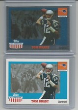 Tom Brady 2003 Topps All-American SILVER FOIL & Base LOT Card #41 Patriots NICE
