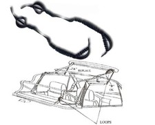 Fits Bmw E30 3 Series 1987-1993 Convertible Top Tension Straps