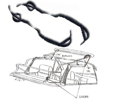Fits BMW E30  3 Series 1987-1993 Convertible Top Tension Straps